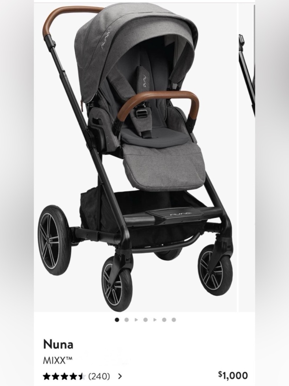 Nuna mixx  Gray Stroller